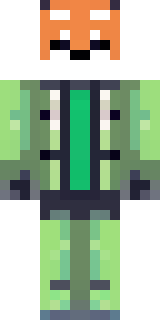 an anthropomorphic fox in a green explorer jacket