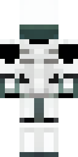 a mecha pilot in a white flight suit with a segmented helmet