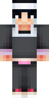 a sushi master in a dark apron with a headband