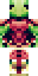a dragon-rider in scaled crimson armor with leather wings