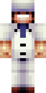 a cheerful chef in a white coat and tall hat with a wooden spoon