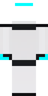 a sleek white service robot with a single cyan sensor