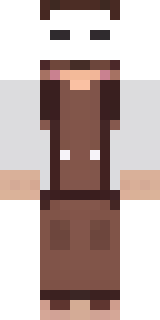 a friendly villager librarian in brown robes with glasses