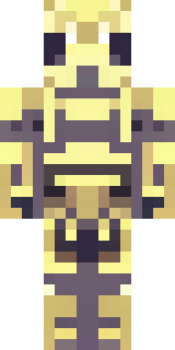 a piglin brute in gold armor with a snout and tusks