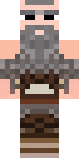 a viking warrior in fur and iron with a braided beard