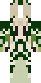 a nature druid in mossy green robes with antler headdress
