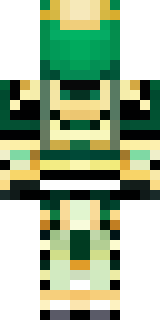 a jade samurai in green and gold ceremonial armor