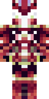 a dragon-rider in scaled crimson armor with leather wings