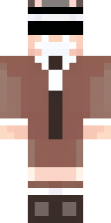 a friendly villager librarian in brown robes with glasses