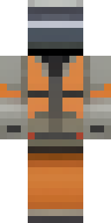 a battle-worn pilot in orange plating with scorch marks