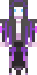 an end-realm sorcerer in obsidian robes with violet particles