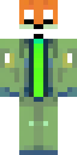 an anthropomorphic fox in a green explorer jacket