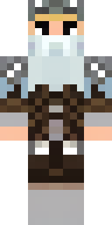 a frost viking in white furs and a horned helm