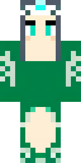 a queen in a flowing emerald gown with a silver tiara
