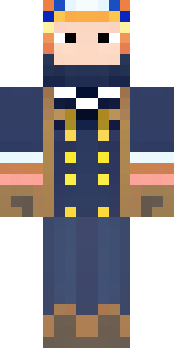 an airship captain in a navy coat with copper gadgets