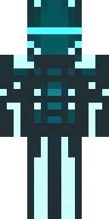 a neon cyber-ninja in dark bodysuit with teal light trim