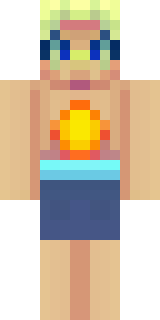 a summer surfer in board shorts with sun-bleached hair