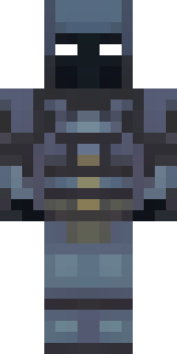 a shadowy vigilante in dark armored plating with a cape