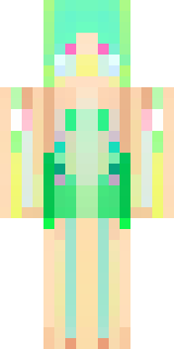 a spring fairy in a petal dress with translucent wings