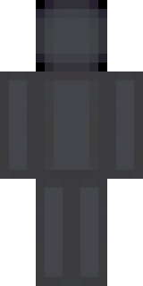 an enderman-inspired figure, tall and black with purple eyes