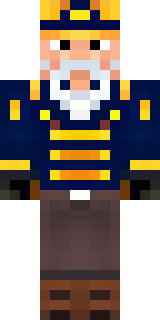 an airship captain in a navy coat with copper gadgets