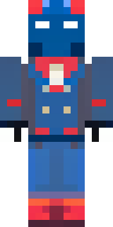a masked hero in a sleek red and blue suit with a chest emblem