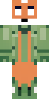 an anthropomorphic fox in a green explorer jacket