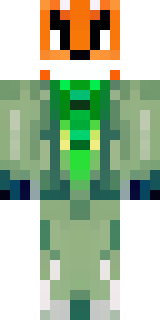 an anthropomorphic fox in a green explorer jacket