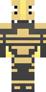 a piglin brute in gold armor with a snout and tusks