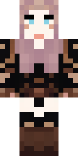 a shieldmaiden in leather armor with war paint