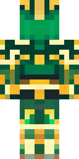 a jade samurai in green and gold ceremonial armor
