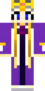 a young king in an ermine-trimmed purple cloak and gold crown