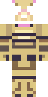 a piglin brute in gold armor with a snout and tusks