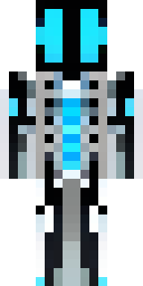 a chrome android with glowing blue eyes and exposed joints