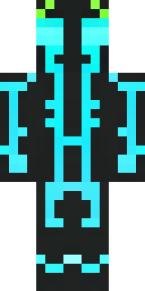a neon cyber-ninja in dark bodysuit with teal light trim
