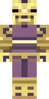 a piglin brute in gold armor with a snout and tusks