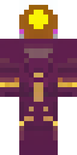 a nether hunter in crimson hide with glowing gold trim