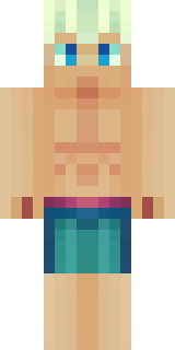 a summer surfer in board shorts with sun-bleached hair