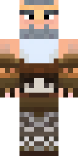 a viking warrior in fur and iron with a braided beard
