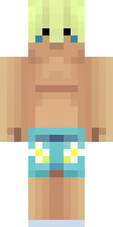 a summer surfer in board shorts with sun-bleached hair