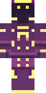 a nether hunter in crimson hide with glowing gold trim