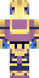 a piglin brute in gold armor with a snout and tusks