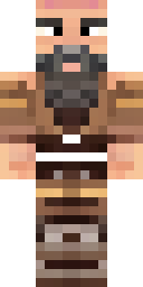 a viking warrior in fur and iron with a braided beard