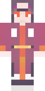 a fire mage in crimson robes with burning orange sleeves