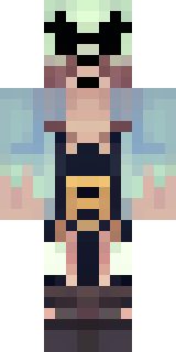 a ghostly pirate with pale skin and a tattered blue coat