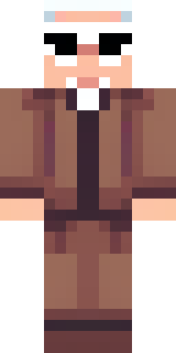 a friendly villager librarian in brown robes with glasses