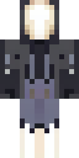 a necromancer in tattered black robes with a bone mask