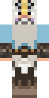 a frost viking in white furs and a horned helm