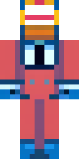 a masked hero in a sleek red and blue suit with a chest emblem