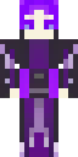 an end-realm sorcerer in obsidian robes with violet particles